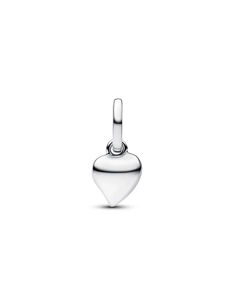 Миниатюрный кулон в форме сердца Pandora — изображение 2 из 3, оттенок серебряный