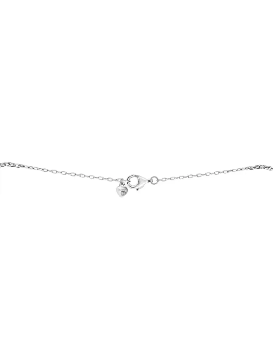Цепочка из стерлингового серебра с пресноводным жемчугом (4-7,5 мм) Effy Collection — изображение 2 из 4, оттенок серебряный