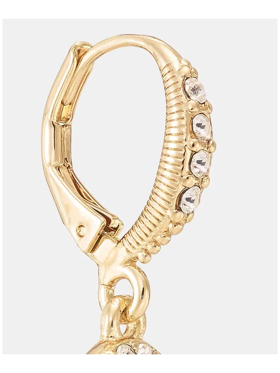 Серьги-капли с кристаллами Givenchy — изображение 4 из 4, оттенок белый