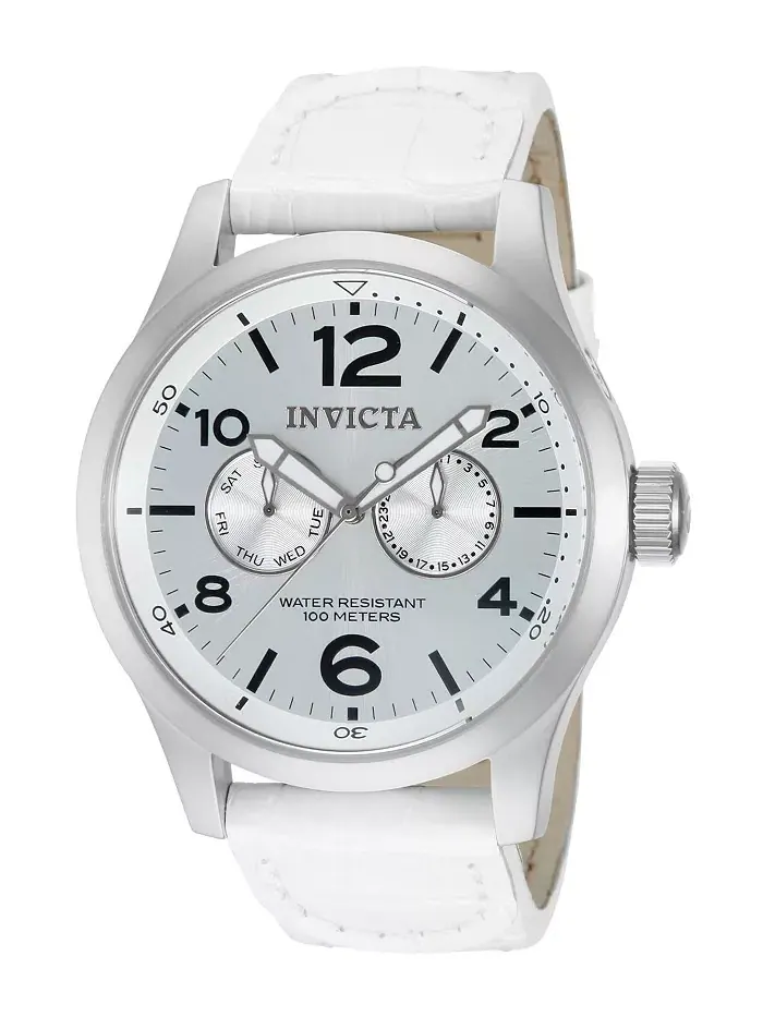 Мужские часы 12170 Specialty Quartz с серебристым циферблатом и тремя стрелками Invicta