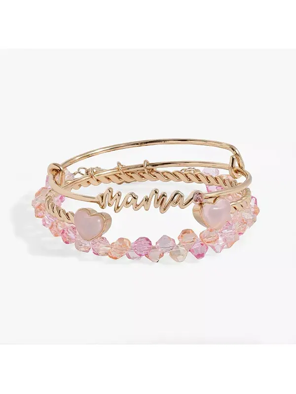 Набор из 3 браслетов для мамы Alex And Ani — изображение 1 из 2, оттенок золото