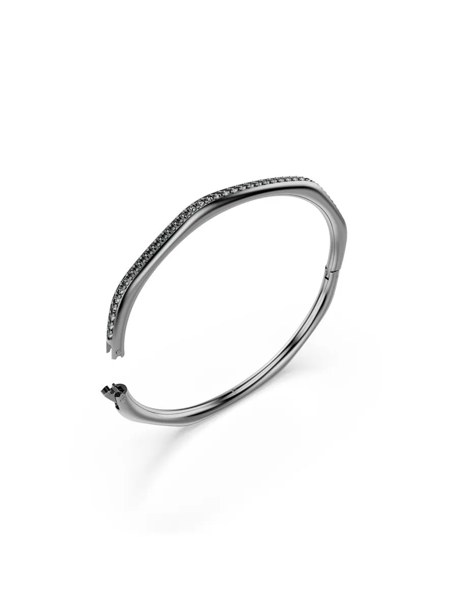 Браслет Swarovski Dextera с рутениевым покрытием Swarovski — изображение 5 из 6, оттенок черный
