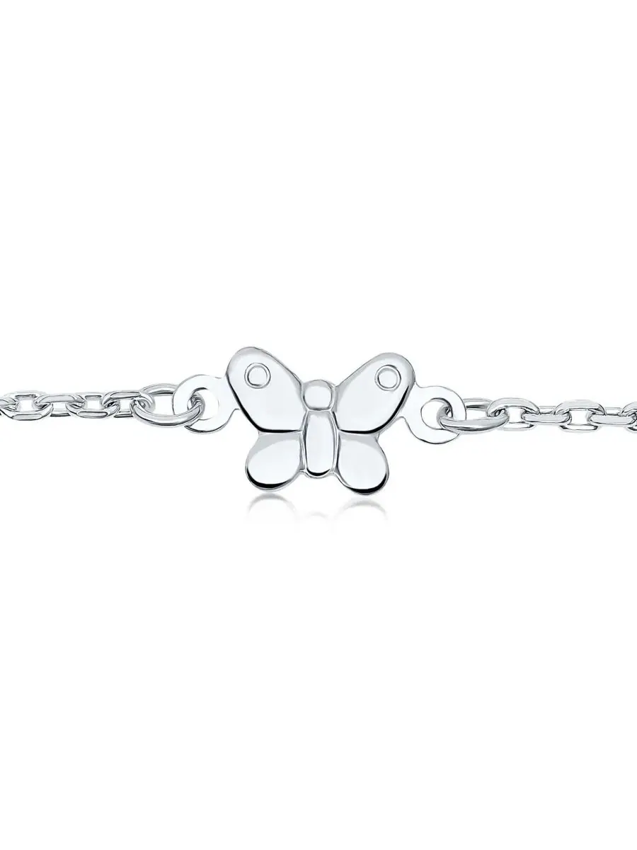 Браслет на щиколотку с подвеской-бабочкой Nature Garden Station Charms Butterfly Bling Jewelry — изображение 2 из 3