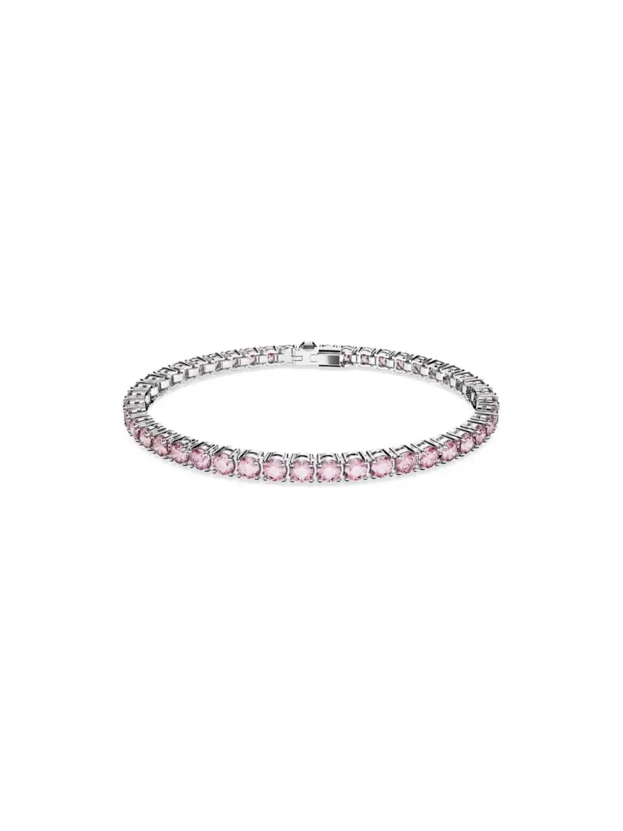 Браслет Matrix Tennis Swarovski — изображение 1 из 4, оттенок розовый