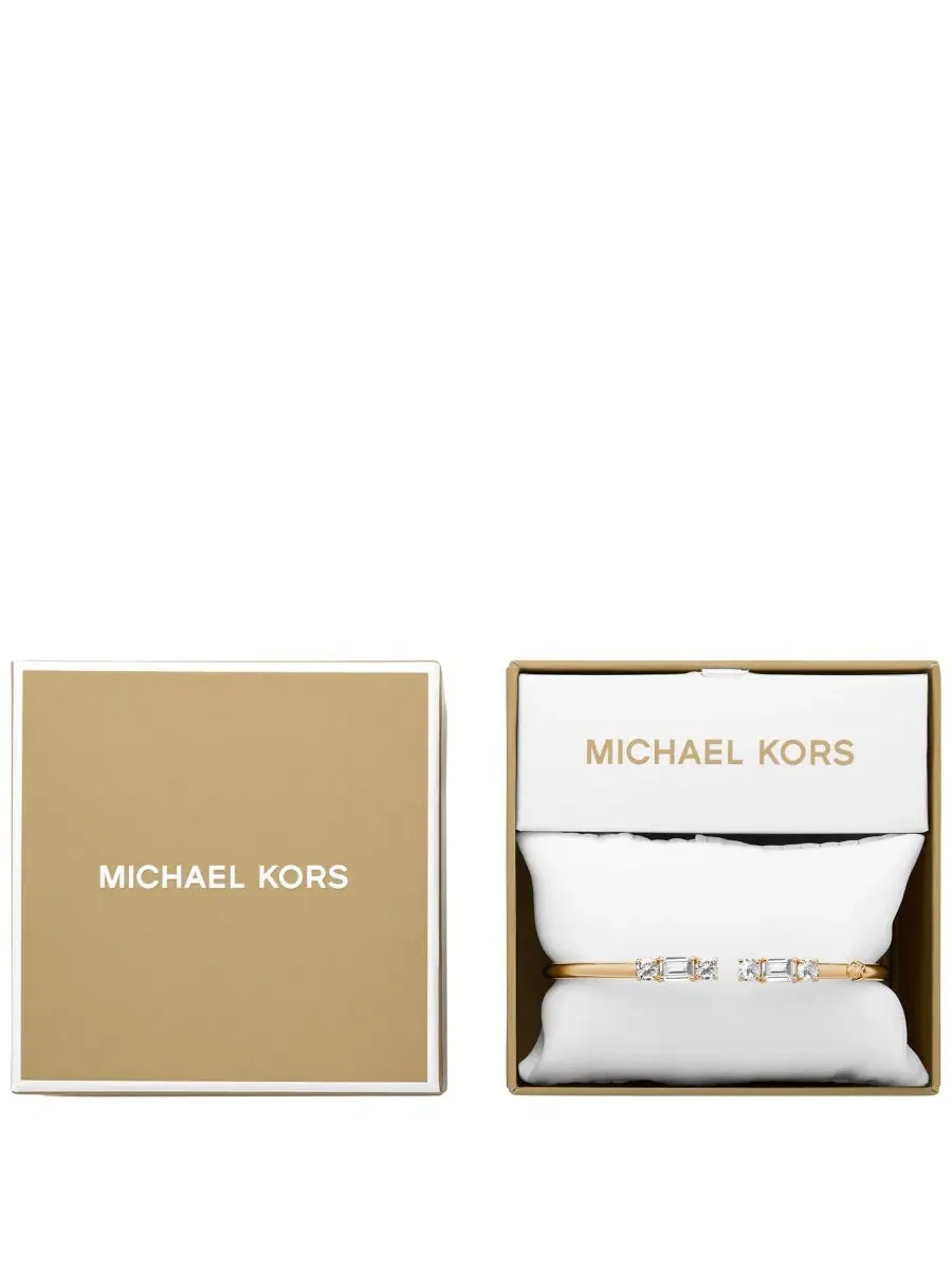 Браслет-манжета смешанного кроя с гибким креплением Michael Kors — изображение 4 из 5, оттенок золото