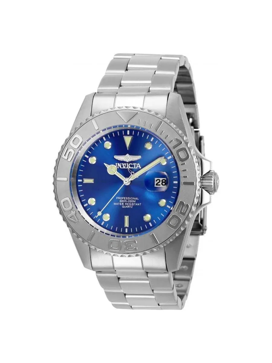 Мужские часы Pro Diver Quartz 3 Hand Invicta — изображение 1 из 3, оттенок серебряный