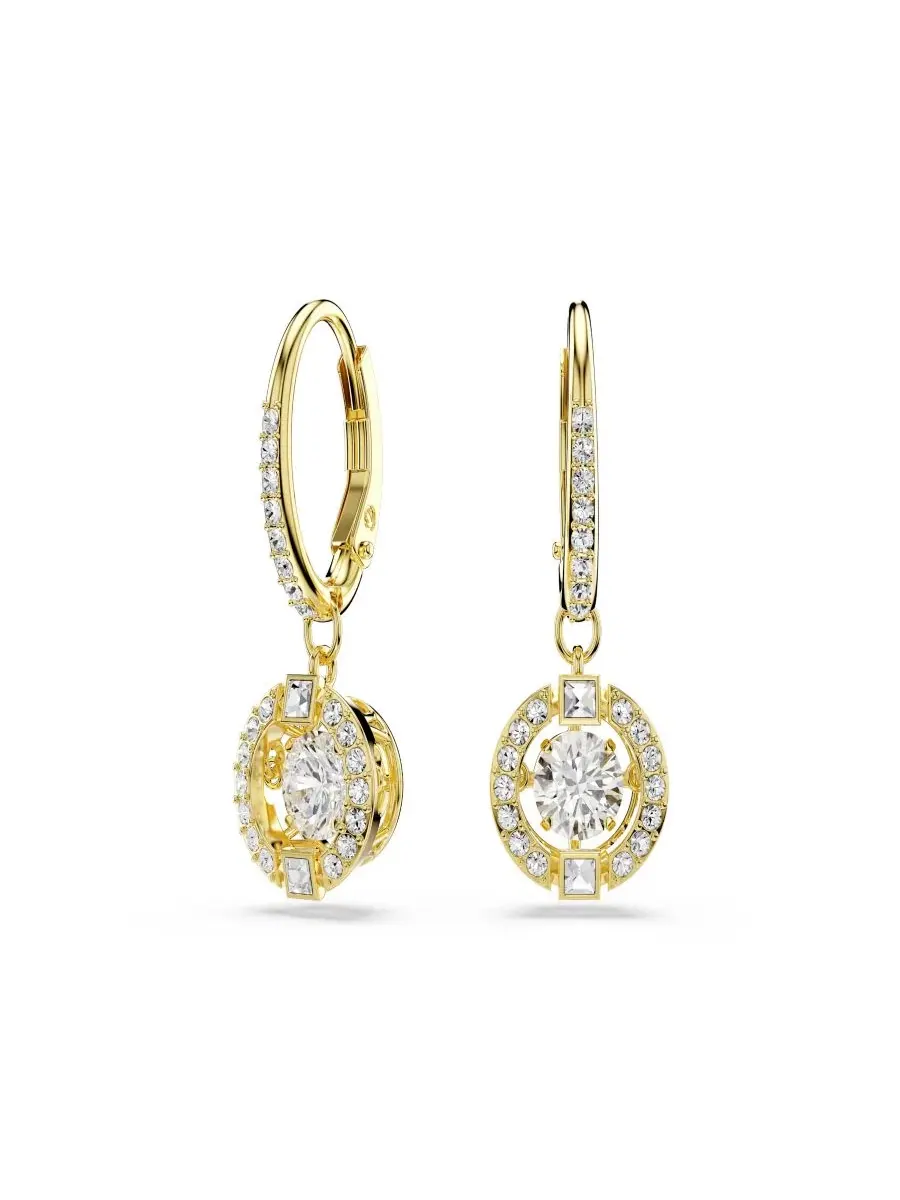 Серьги с кристаллами, модель Swarovski — изображение 1 из 5, оттенок белый
