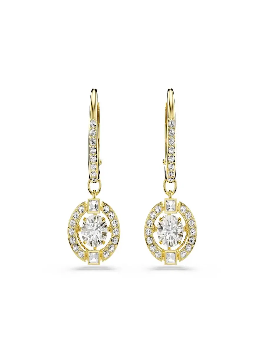 Серьги с кристаллами, модель Swarovski — изображение 2 из 5, оттенок белый