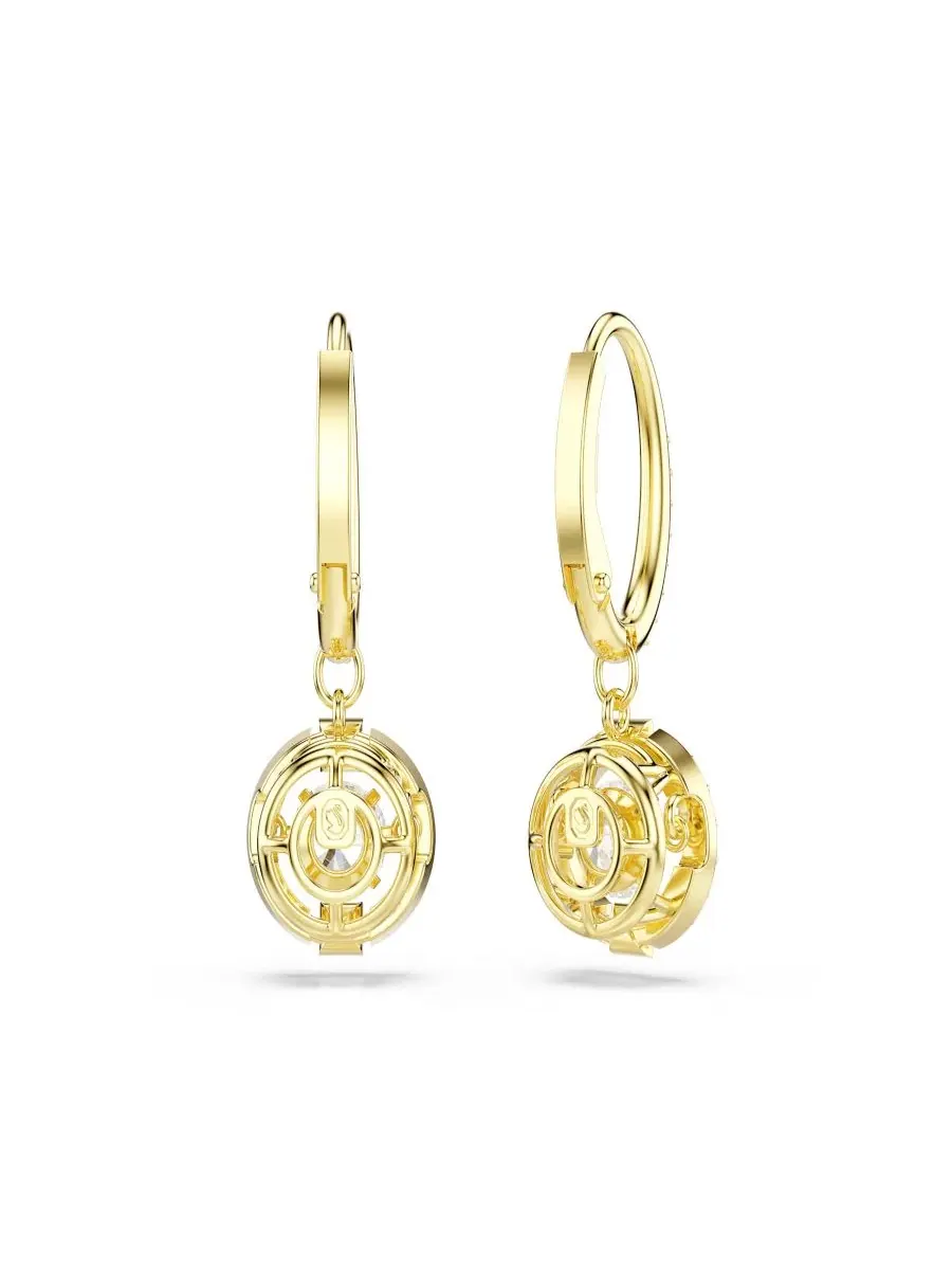 Серьги с кристаллами, модель Swarovski — изображение 4 из 5, оттенок белый