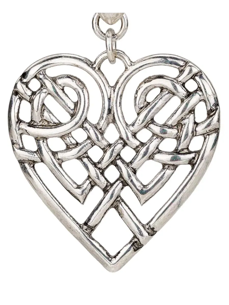 Серьги-кольца с кельтским узором, модель Scandinavian Knot Collection Heart Hoop Patricia Nash — изображение 2 из 3
