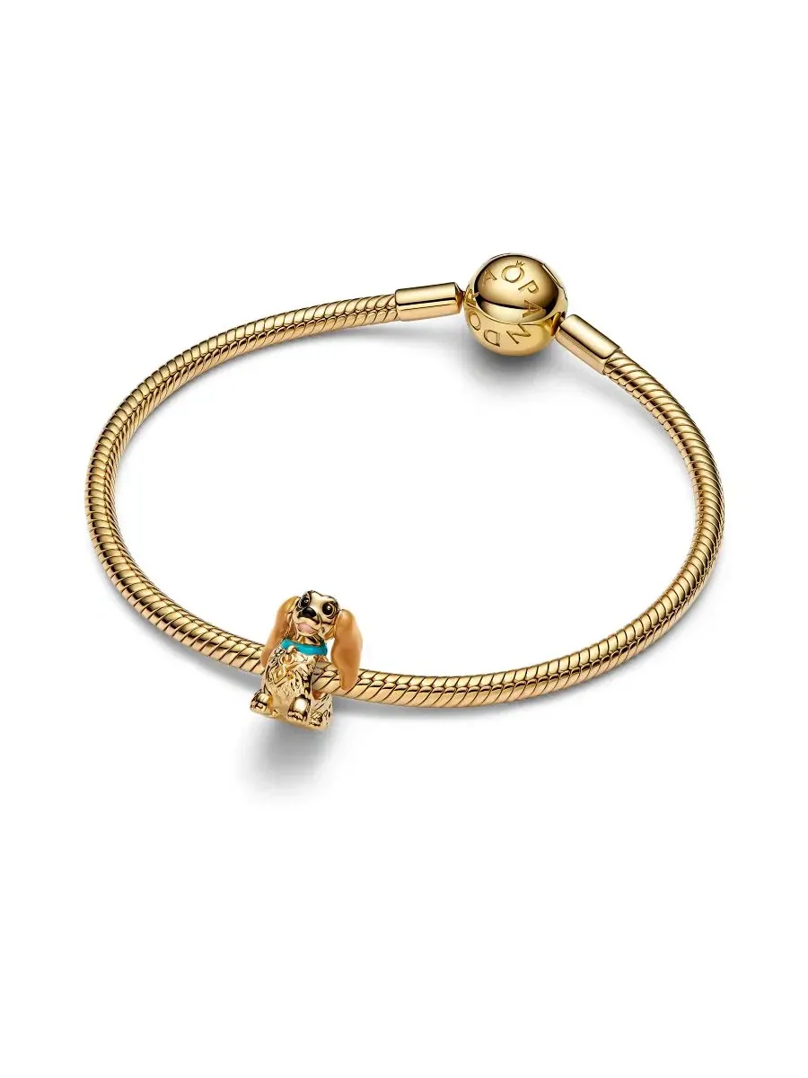 Подвеска с шармом Disney Lady 14K золотое покрытие Pandora — изображение 3 из 4, оттенок золотистый