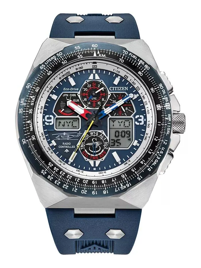 Мужские часы Eco-Drive с хронографом Promaster Air Special Edition Sikorsky Skyhawk