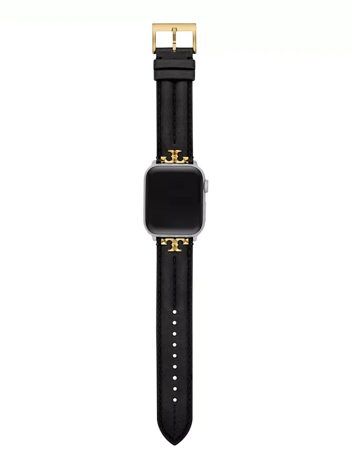 Ремешок Kira из черной кожи для Apple Watch 38mm-45mm Tory Burch