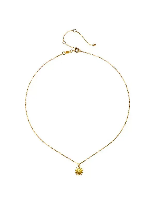 А вот и ожерелье в виде солнца. Satya Jewelry — золотистый