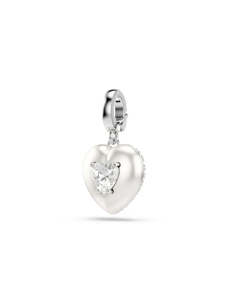 Подвески в форме сердца «Идиллия» с родиевым покрытием Swarovski — изображение 2 из 8, оттенок серебряный
