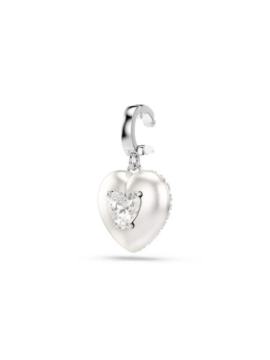Подвески в форме сердца «Идиллия» с родиевым покрытием Swarovski — изображение 3 из 8, оттенок серебряный