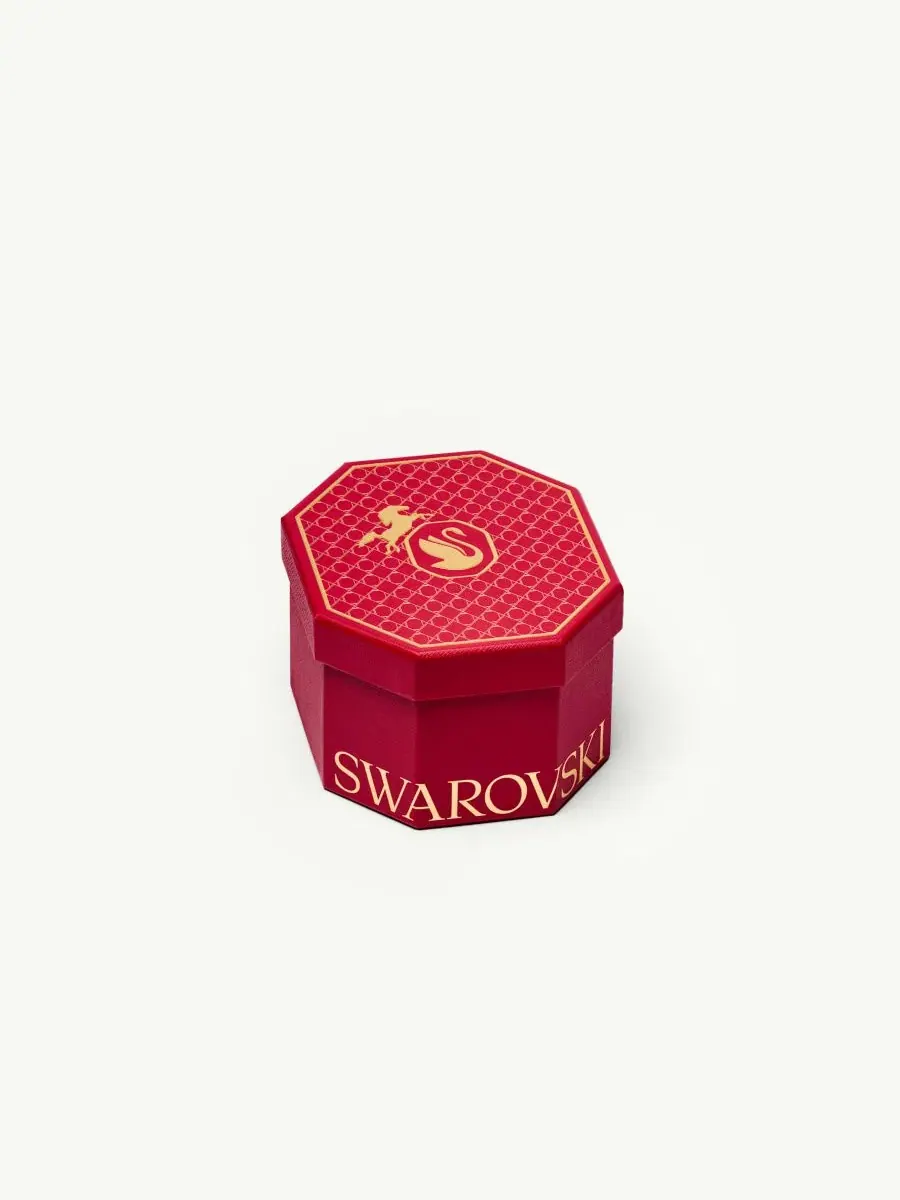Кулон Y-образный с подвеской-подковой, модель Symbolica Swarovski — изображение 5 из 8, оттенок розовый