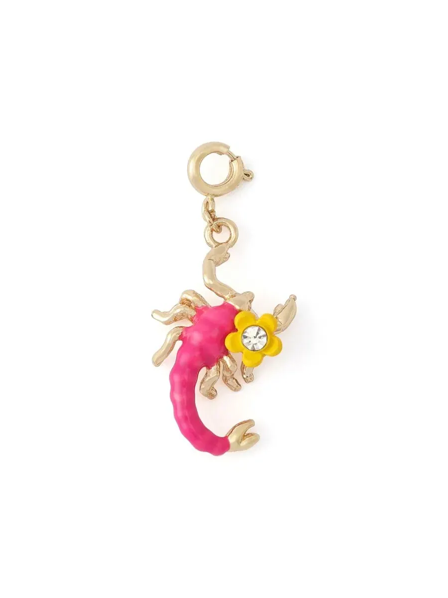 Комплект украшений с подвеской-скорпионом Betsey Johnson — изображение 4 из 7, оттенок розовый