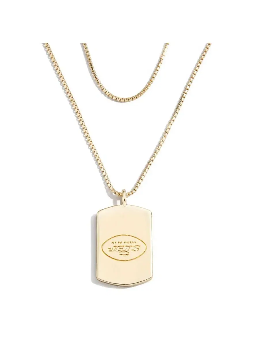 Кулон-собачий жетон с двойным дизайном, модель Dog Tag WEAR by Erin Andrews — изображение 1 из 2, оттенок золото