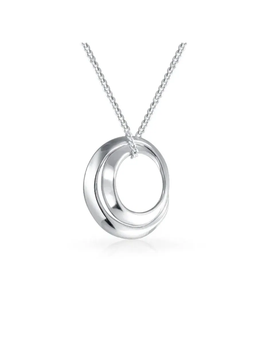 Подвеска-кулон из стерлингового серебра с надписью Friends Forever, бренд Bling Jewelry — изображение 2 из 3