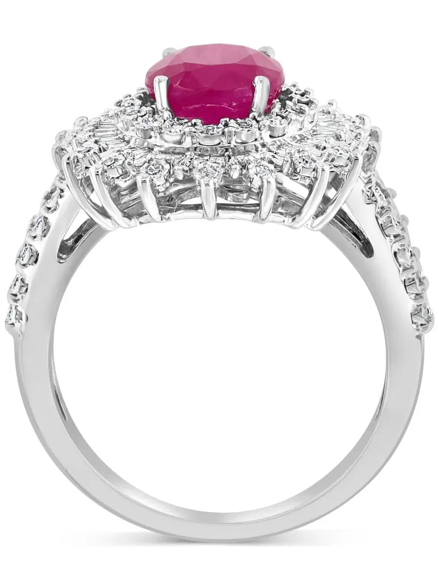 Колье из белого золота 14K с сапфирами и бриллиантами, коллекция EFFY Collection — изображение 5 из 7