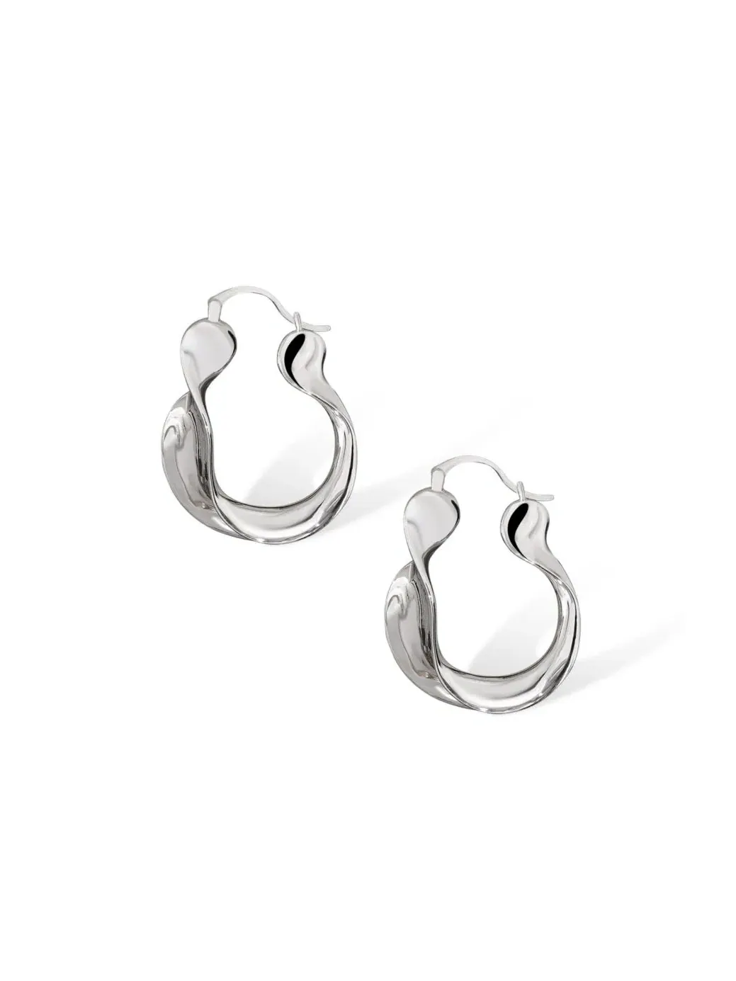 Серьги с эффектом ряби Breeze Silver RETRO CHIC — изображение 1 из 3, оттенок серебряный