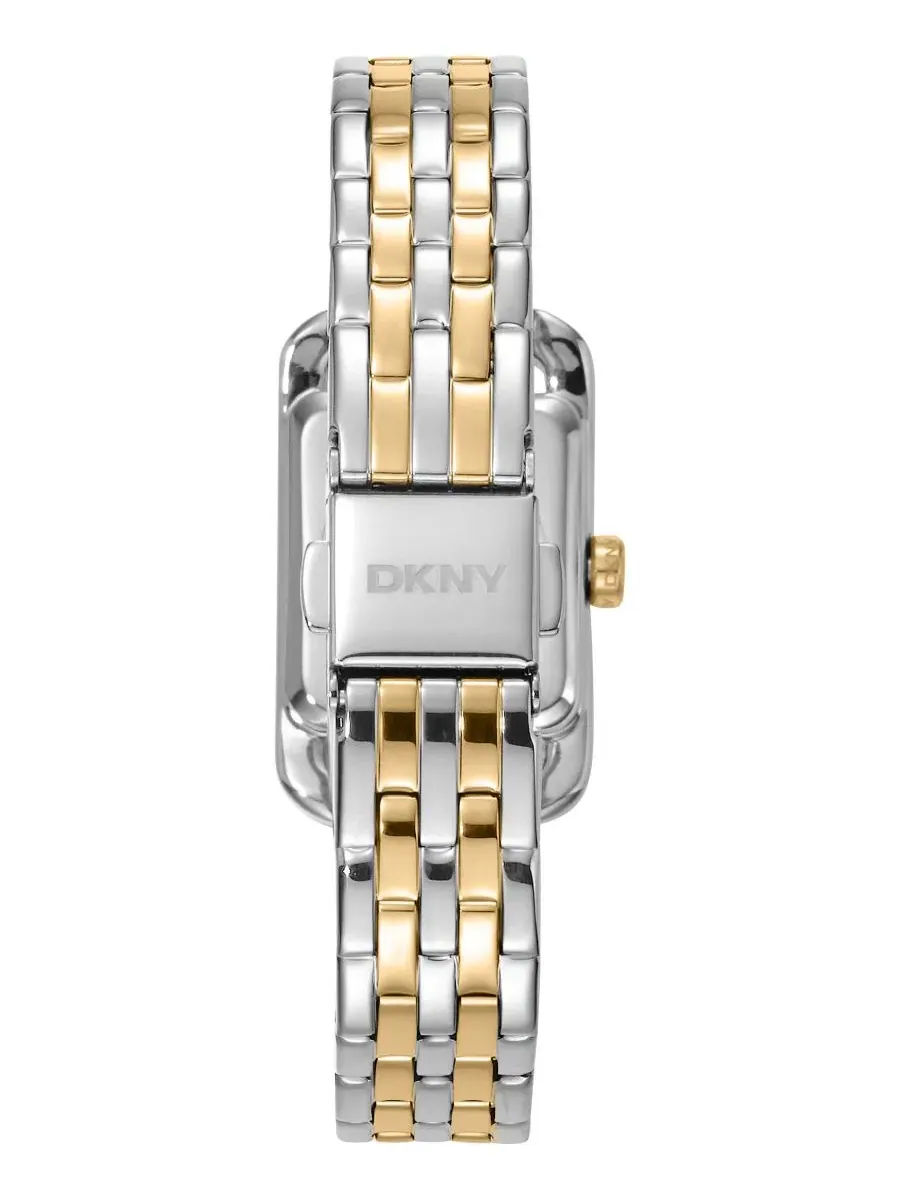Женские часы с браслетом из нержавеющей стали, кварцевые, 20x33 мм, Signature Shape DKNY — изображение 2 из 4, оттенок белый