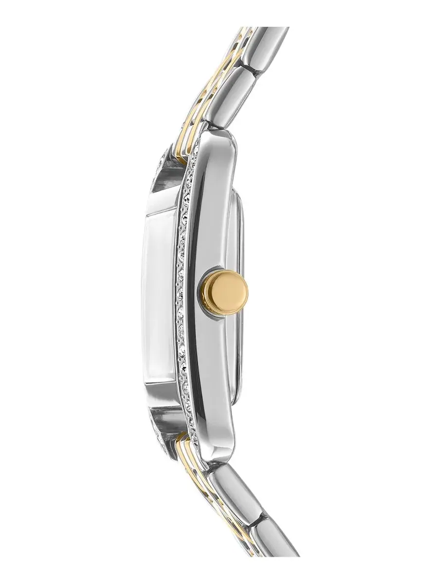 Женские часы с браслетом из нержавеющей стали, кварцевые, 20x33 мм, Signature Shape DKNY — изображение 3 из 4, оттенок белый