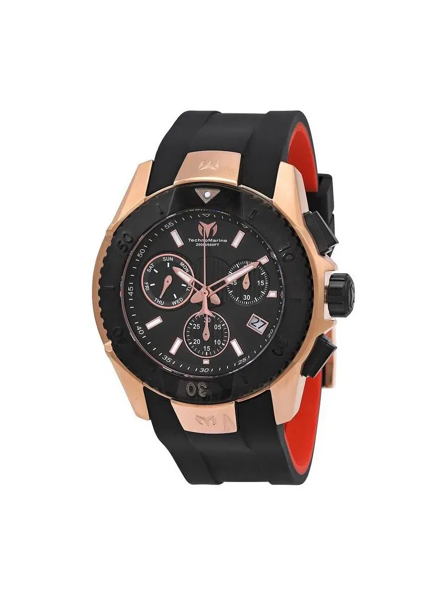Мужские наручные часы TechnoMarine TM-616005 UF6 Quartz, 48 мм — изображение 1 из 3, оттенок черный