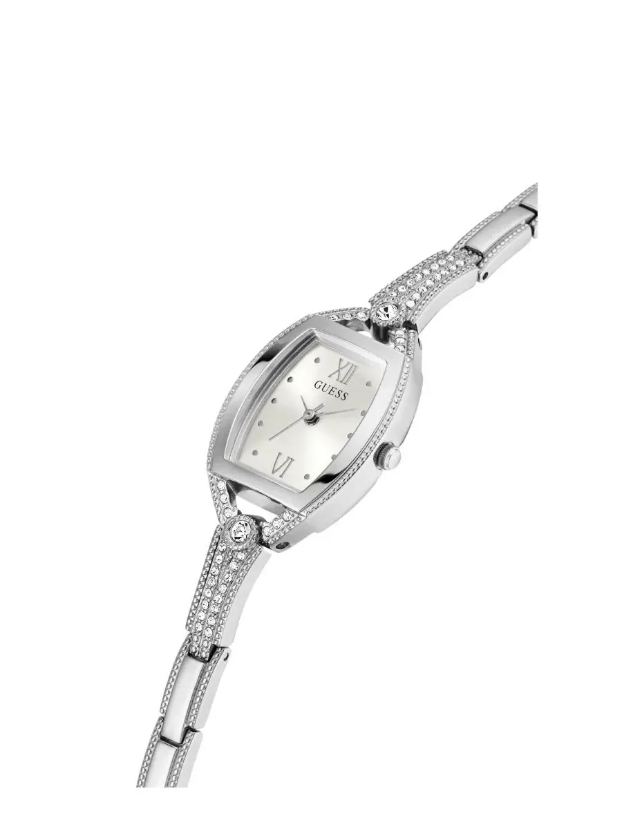 Женские наручные часы с браслетом Glitz Watch GUESS — изображение 3 из 5, оттенок серебристый