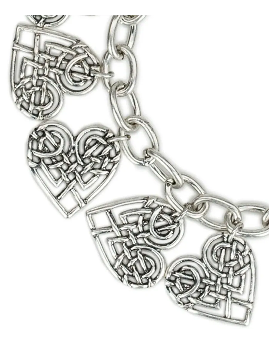 Браслет из коллекции Scandinavian Knot с подвеской-сердечком Patricia Nash — изображение 2 из 3, оттенок серебряный
