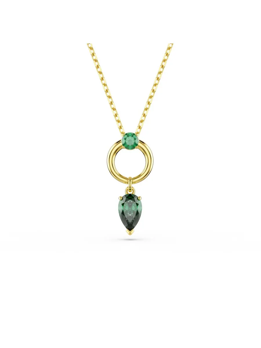 Подвеска-колье Mesmera с металлическим покрытием Swarovski — изображение 1 из 7, оттенок зеленый