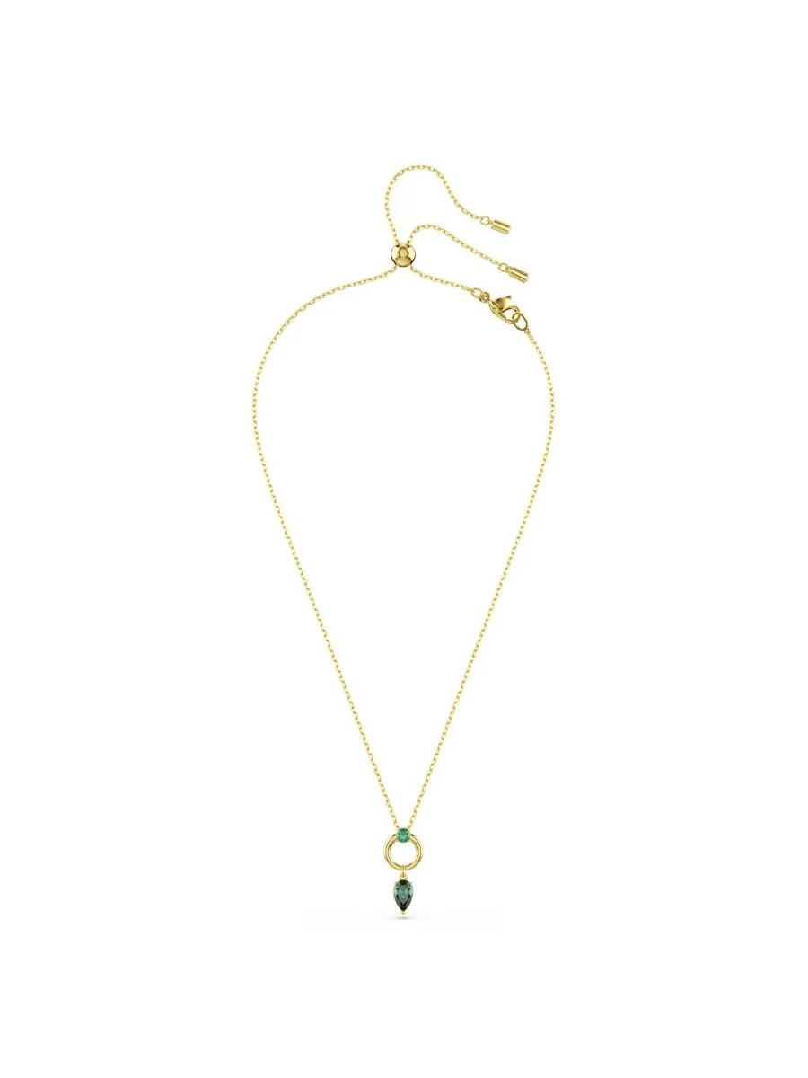 Подвеска-колье Mesmera с металлическим покрытием Swarovski — изображение 3 из 7, оттенок зеленый