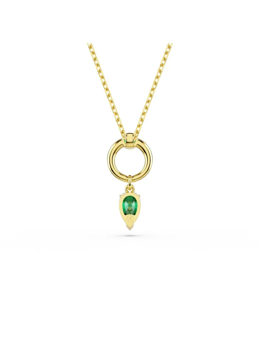 Подвеска-колье Mesmera с металлическим покрытием Swarovski — изображение 4 из 7, оттенок зеленый
