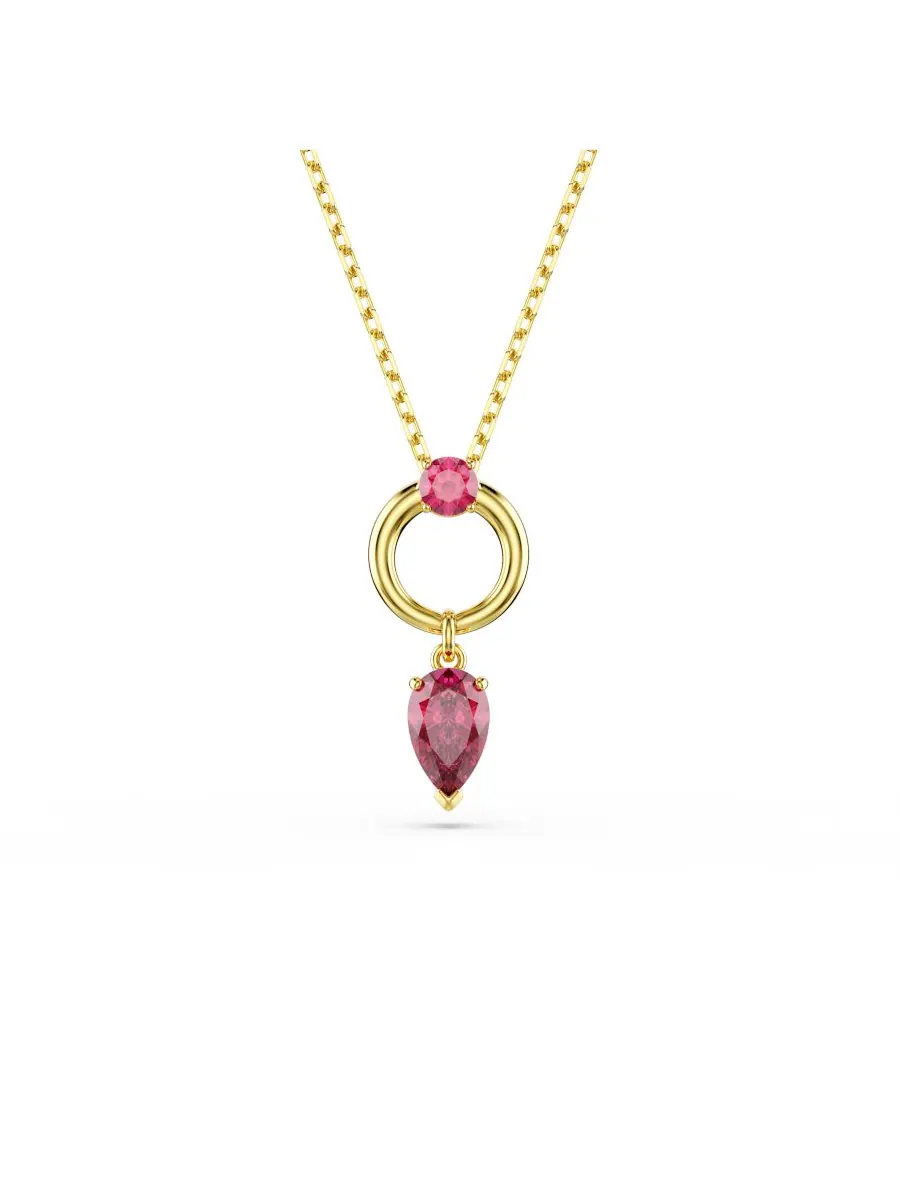 Подвеска-колье Mesmera с металлическим покрытием Swarovski — изображение 1 из 7, оттенок розовый