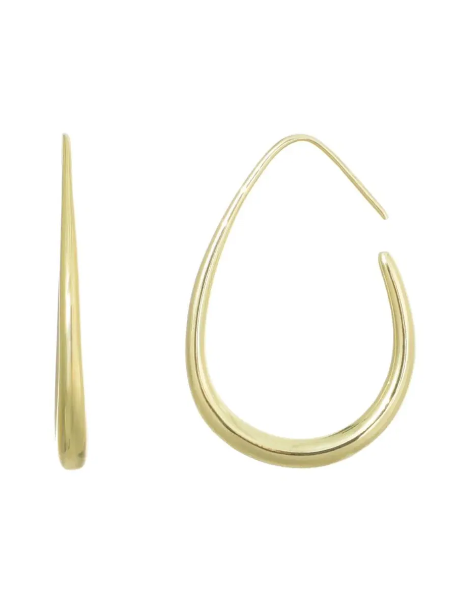 Серьги-каффы с подвеской из проволоки Gold ADORNIA — изображение 1 из 3, оттенок золото