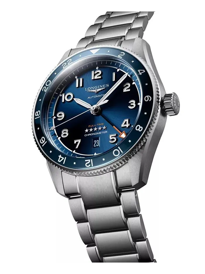 Мужские швейцарские автоматические часы Spirit Zulu Time с браслетом из нержавеющей стали, 42 мм — изображение 3 из 4