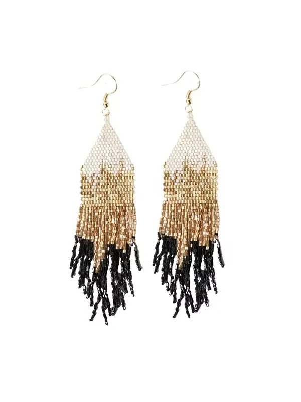 Серьги Claire Ombre Luxe с бахромой из бисера Ink+Alloy