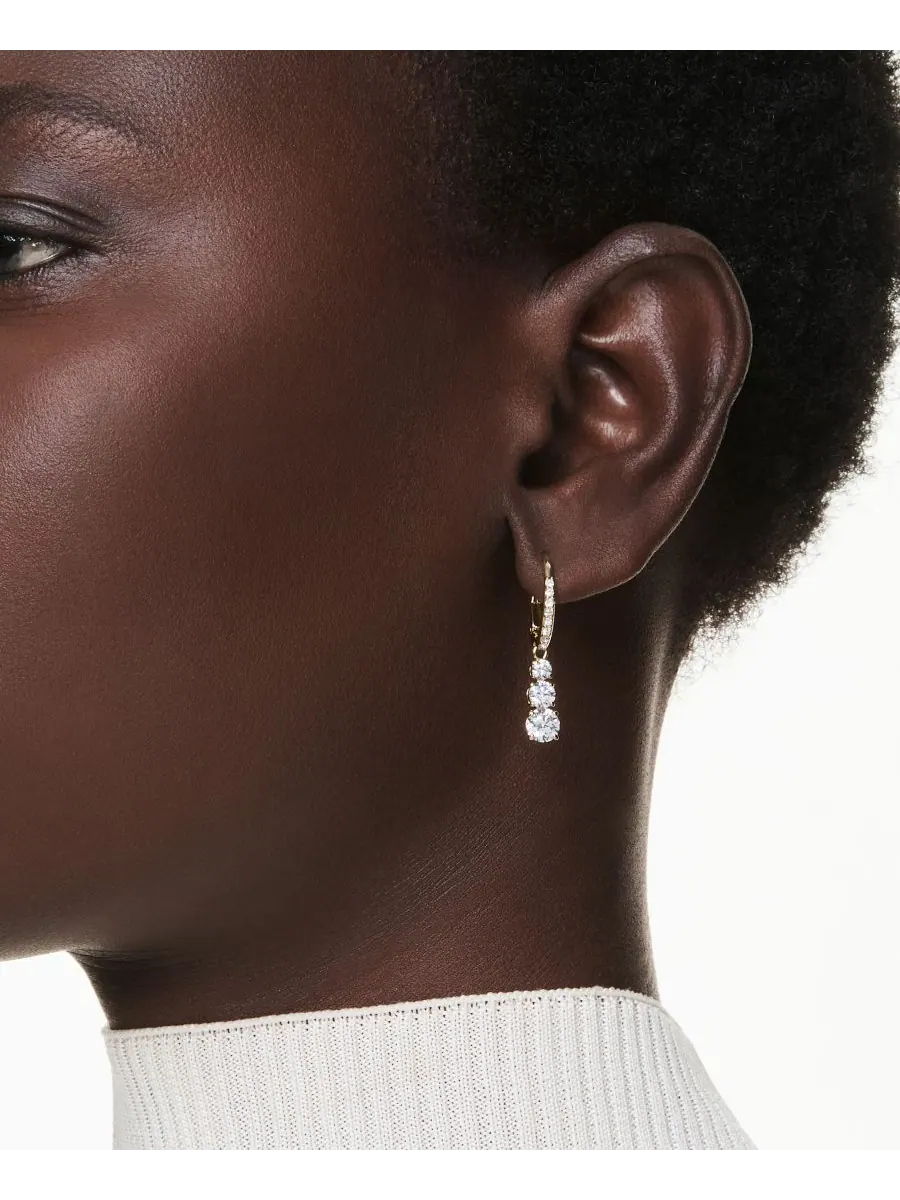 Серьги-кольца Stilla Attract с золотистым покрытием Swarovski — изображение 5 из 5, оттенок золото