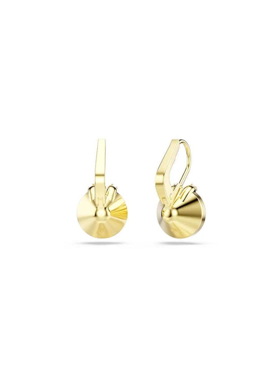 Серьги-подвески Bella V с золотистым покрытием Swarovski — изображение 4 из 4, оттенок зеленый