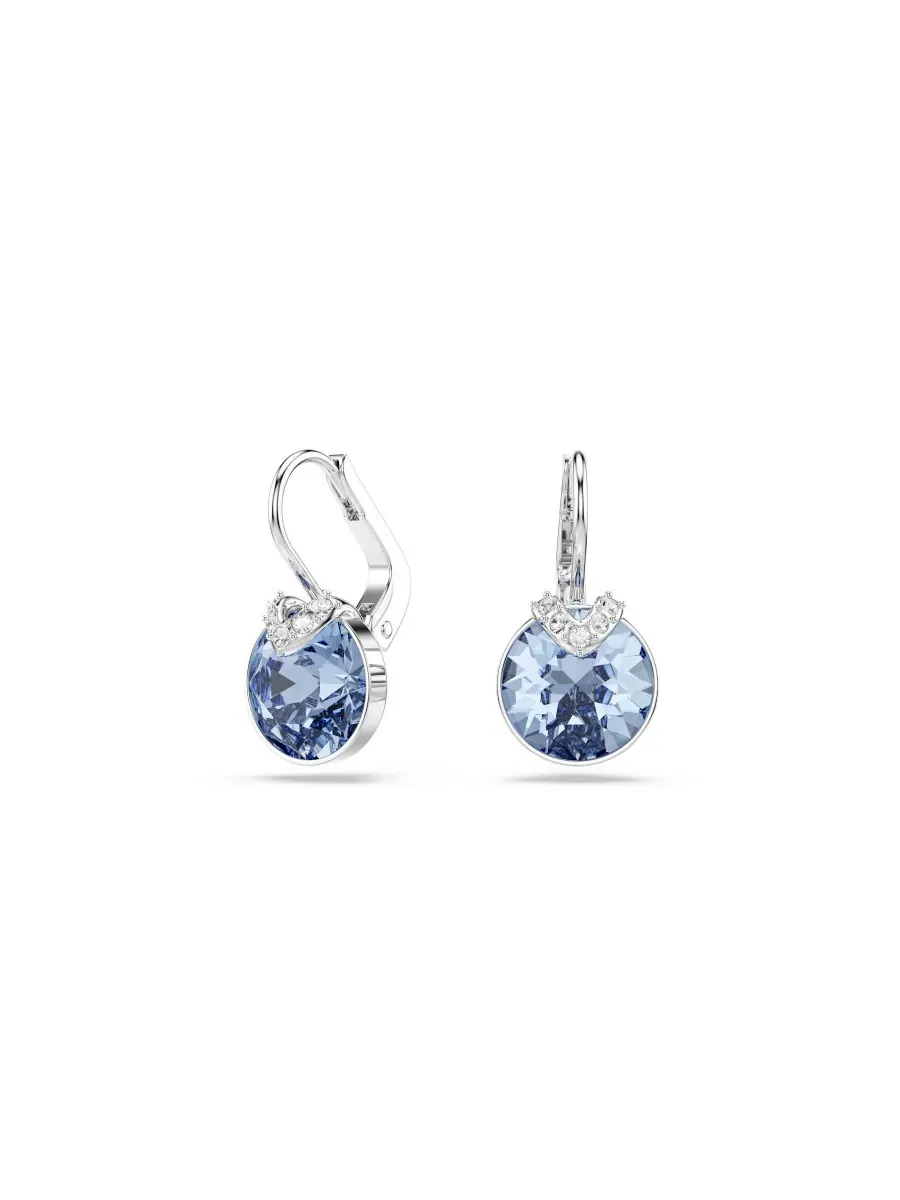 Серьги-подвески Bella V с золотистым покрытием Swarovski — изображение 1 из 4, оттенок синий