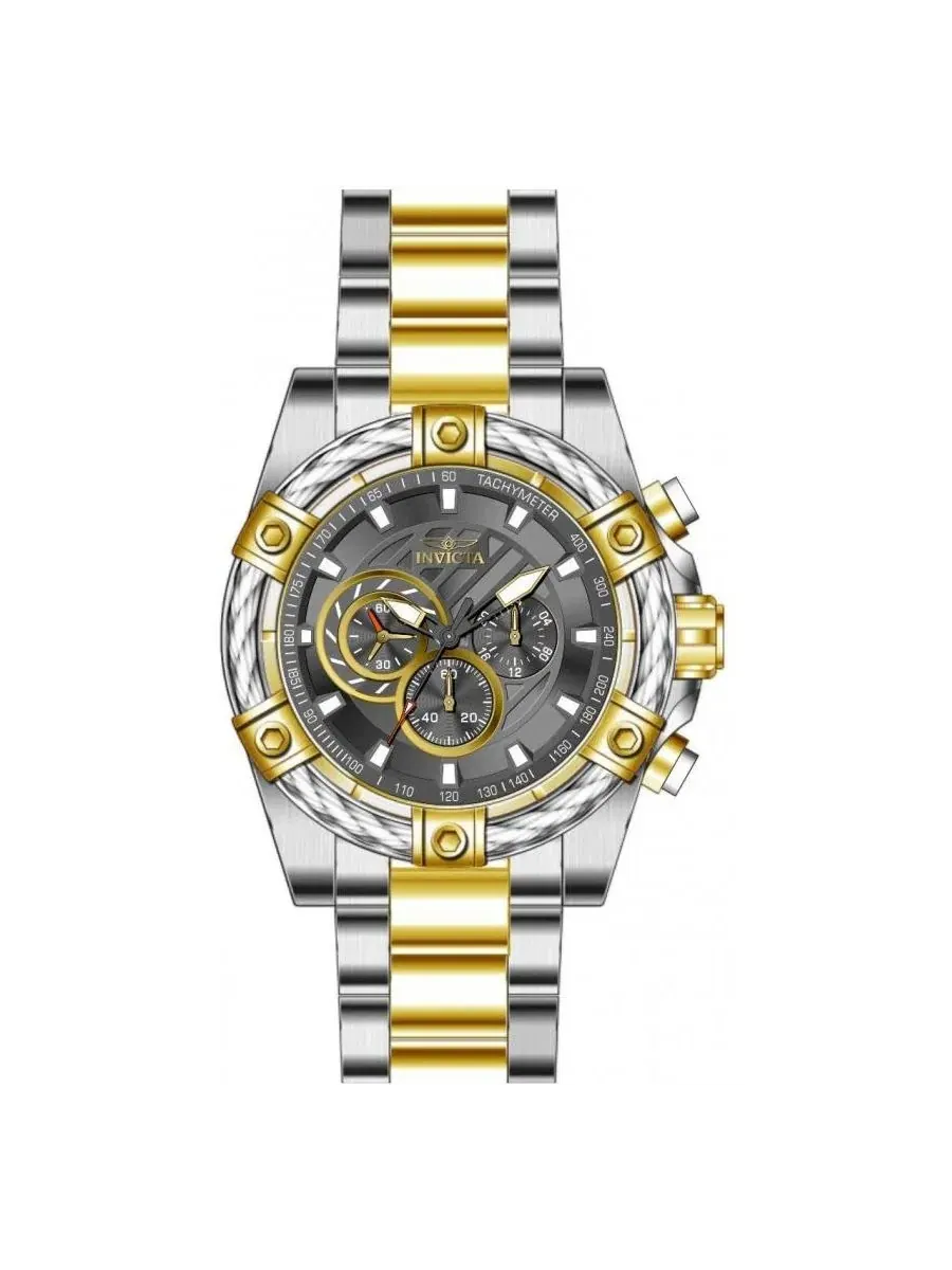 Мужские кварцевые часы Bolt VD54 49748 с циферблатом Invicta — изображение 2 из 2, оттенок золото