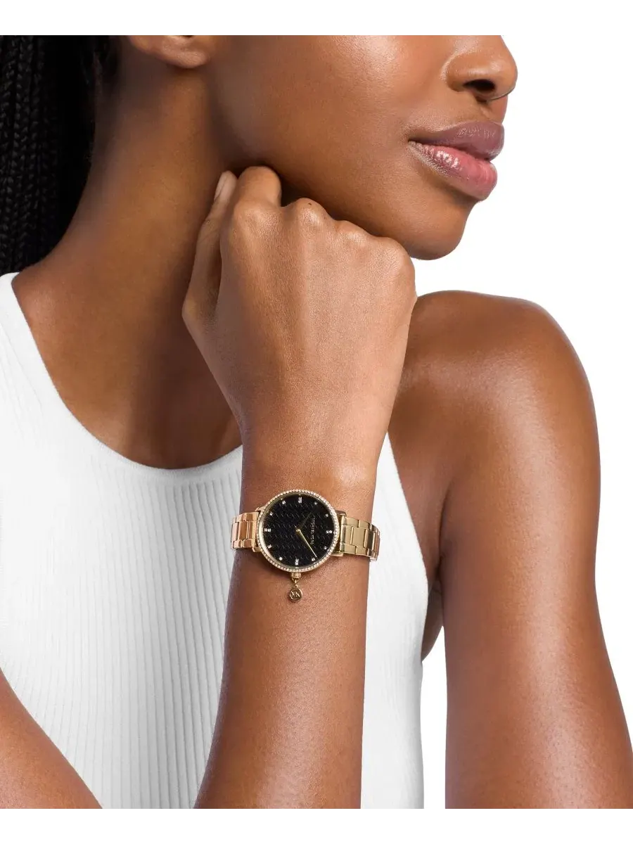 Женские часы Pyper Quartz Two-Hand Gold Stainless Steel 32mm Michael Kors — изображение 4 из 6, оттенок золото