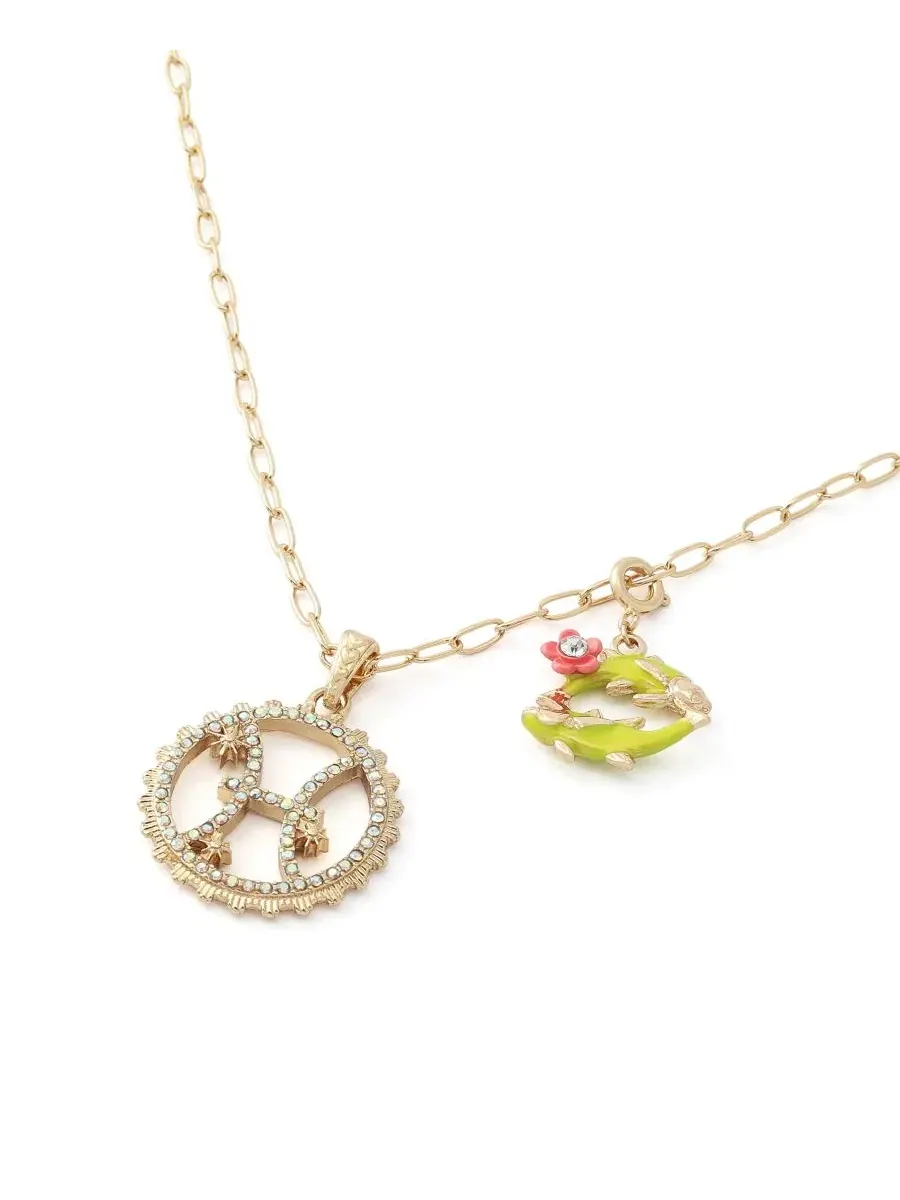Комплект из кулона-подвески с символом Рыб и съемным шармом Faux-Stone Pisces Celestial Betsey — изображение 2 из 7