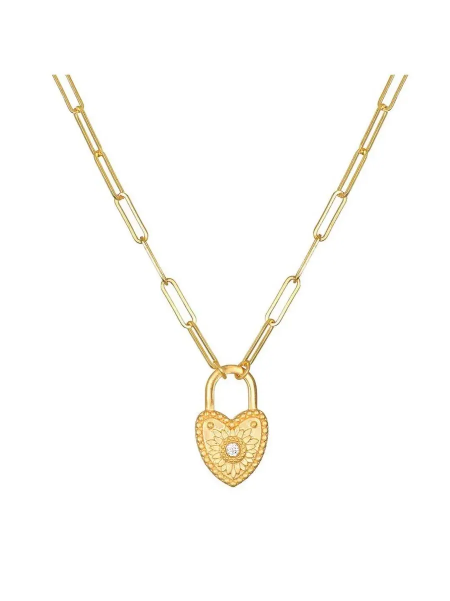 Кулон «Любовь вечная: замок, сердце» Satya Jewelry — мульти