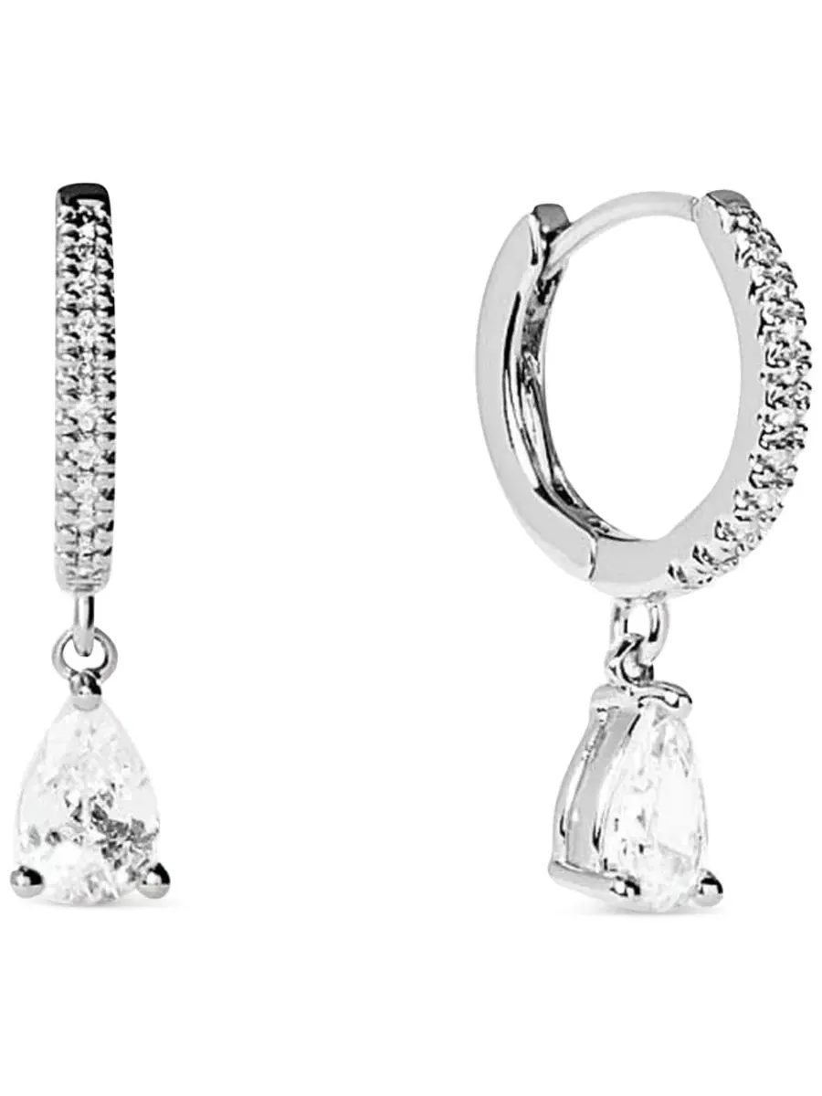 Изящные серебряные серьги-кольца Elise Ana Luisa — изображение 1 из 4, оттенок серебряный