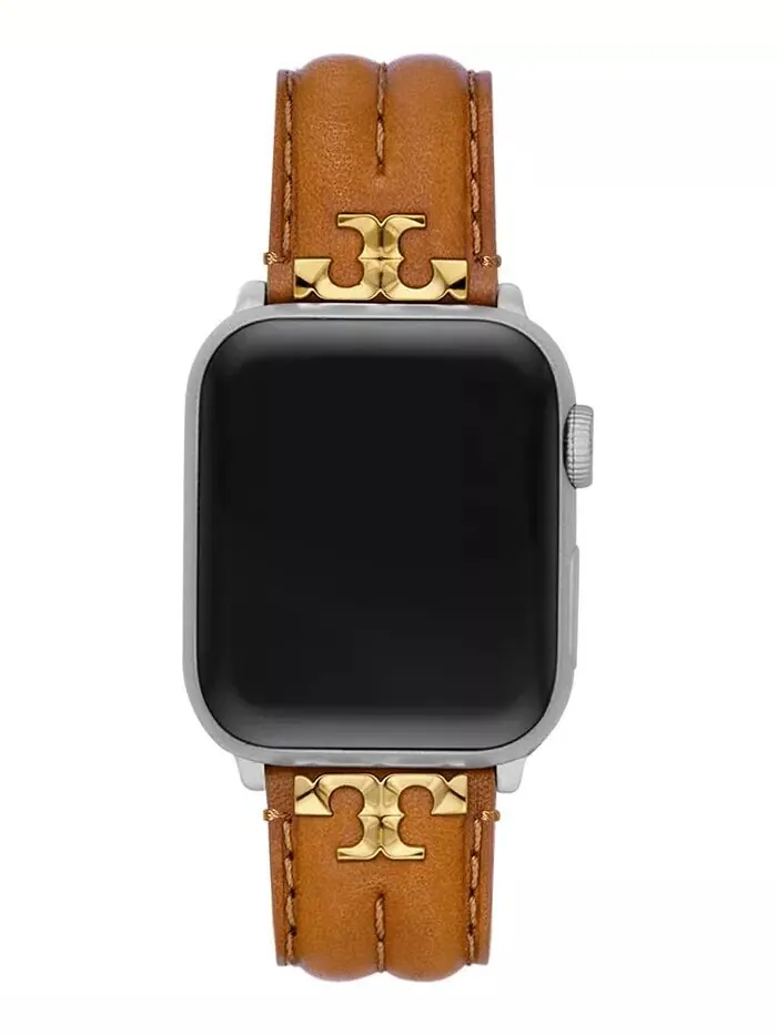 Кожаный ремешок Kira Luggage для Apple Watch 38 мм/40 мм/41 мм Tory Burch — изображение 1 из 4, оттенок коричневый