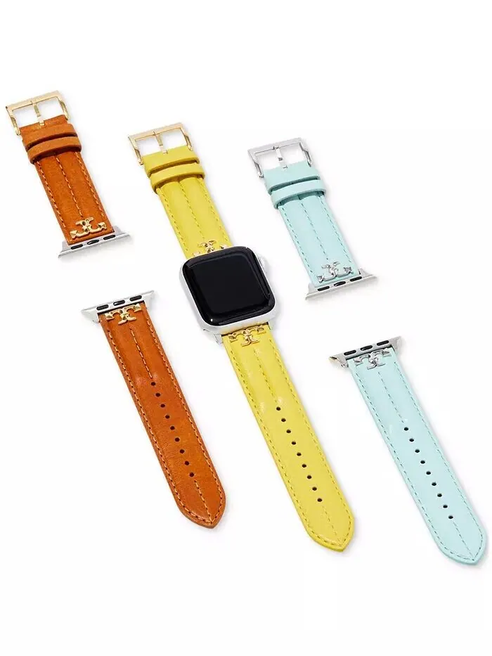 Кожаный ремешок Kira Luggage для Apple Watch 38 мм/40 мм/41 мм Tory Burch — изображение 4 из 4, оттенок коричневый