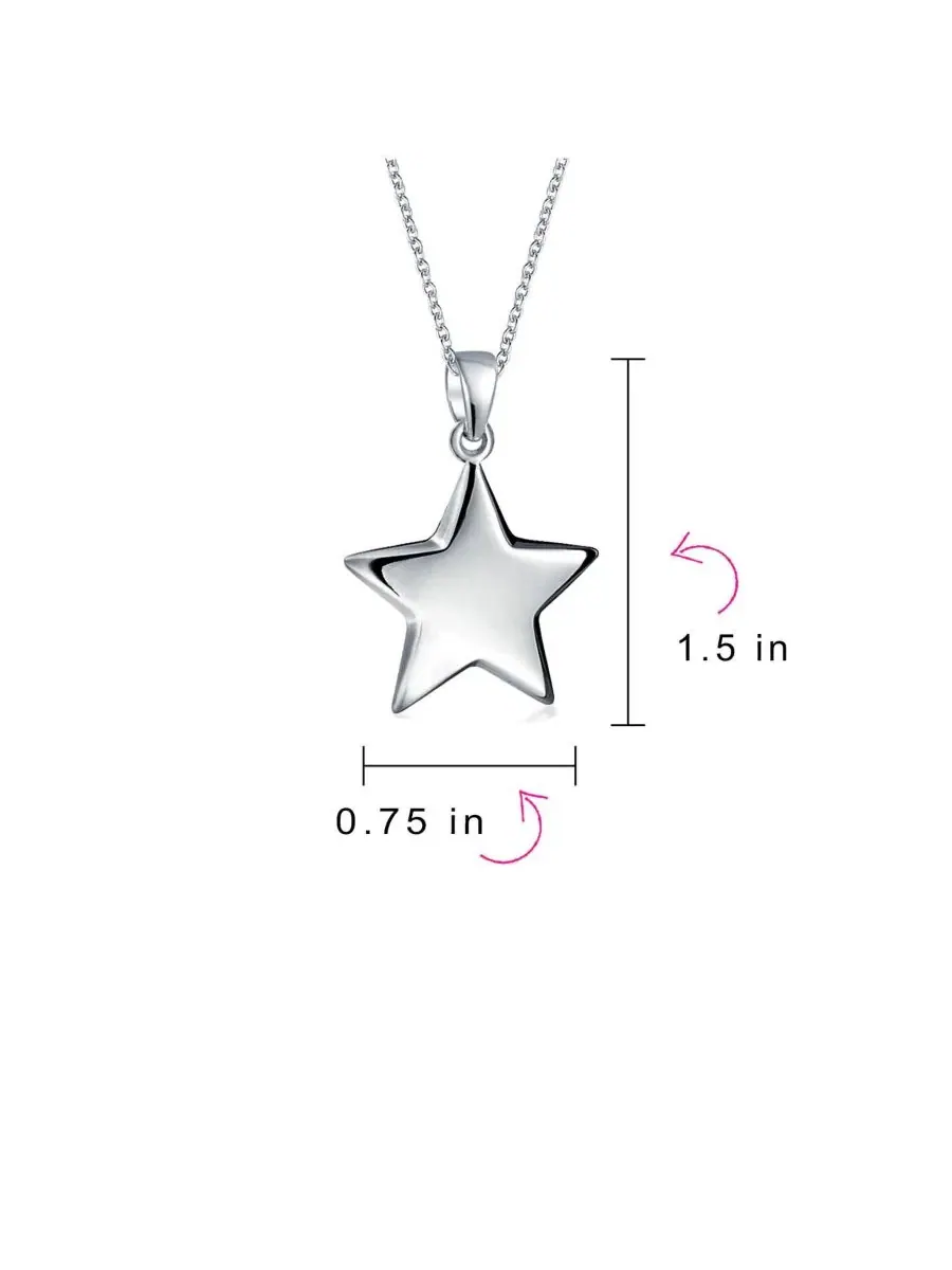 Комплект украшений из серебра с подвеской-звездой и серьгами Bling Jewelry — изображение 5 из 5, оттенок серый