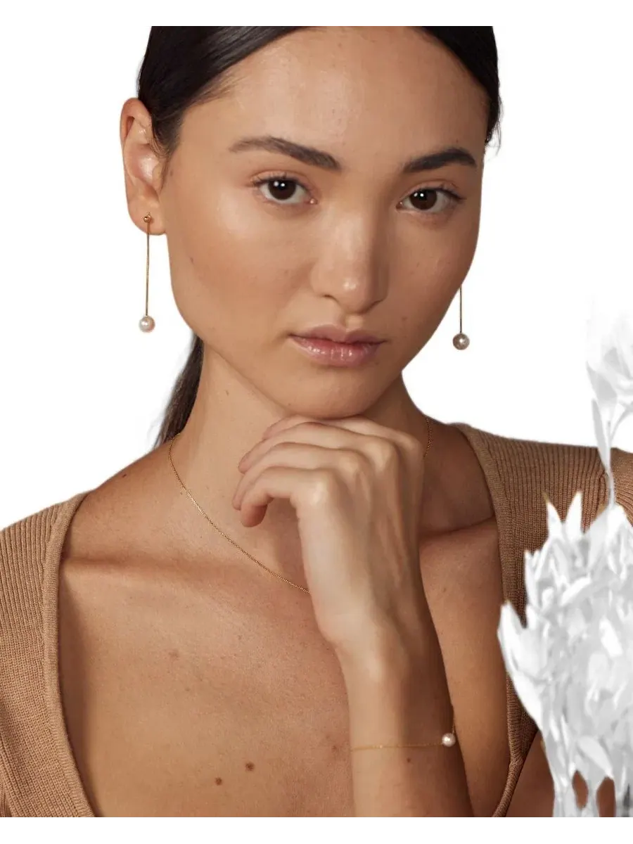 Комплект украшений с жемчугом Abby Pearl Bearfruit Jewelry — изображение 3 из 8, оттенок желтый золотистый